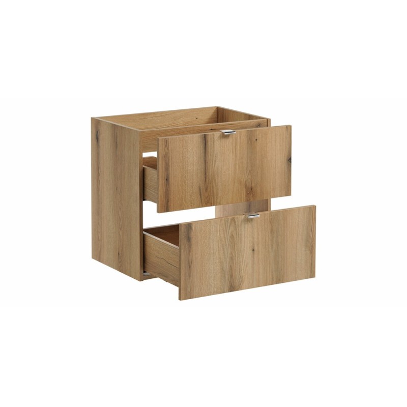 Dulap lavoar Nova Oak, PAL melaminat, stejar evoke, 2 sertare, L.60 cm, NOVA OAK A 82-60-2S