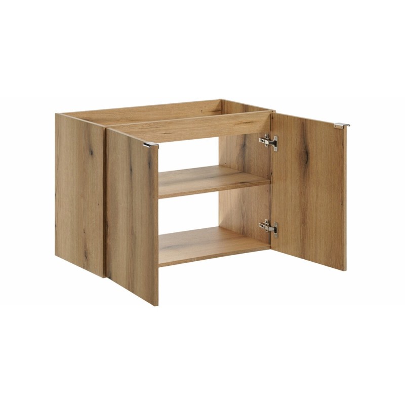 Dulap lavoar Nova Oak, PAL melaminat, stejar evoke, 2 usi, L.80 cm, NOVA OAK A 82-80-2D