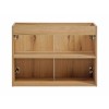 Dulap lavoar Nova Oak, PAL melaminat, stejar evoke, 2 usi, L.80 cm, NOVA OAK A 82-80-2D