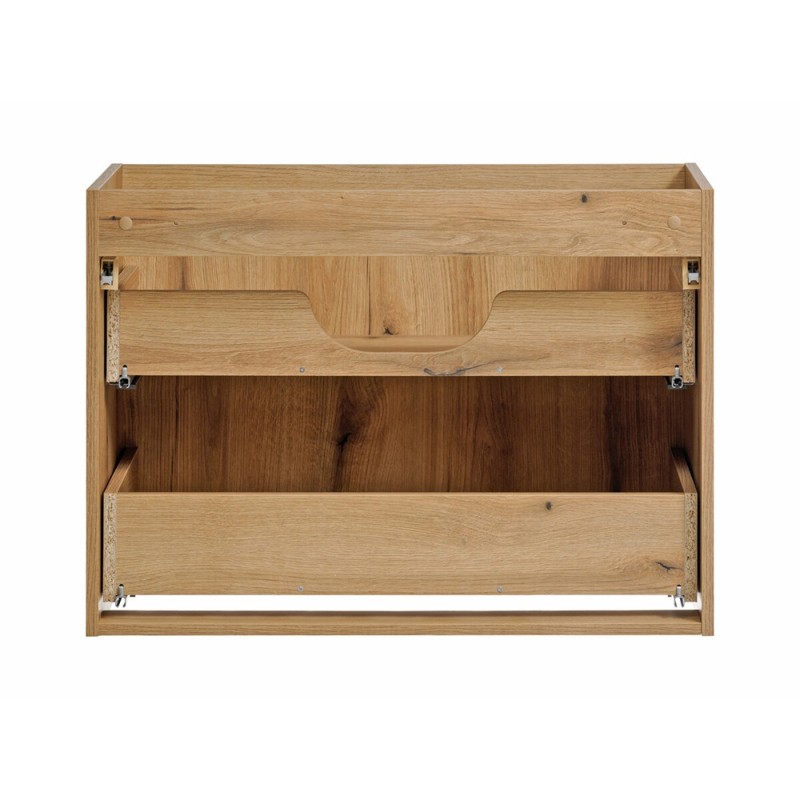 Dulap lavoar Nova Oak, PAL melaminat, stejar evoke, 2 sertare, L.80 cm, NOVA OAK A 82-80-2S