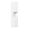Dulap inalt Nova White, MDF, PAL melaminat, alb, H.140 cm, NOVA WHITE 80-03-2D