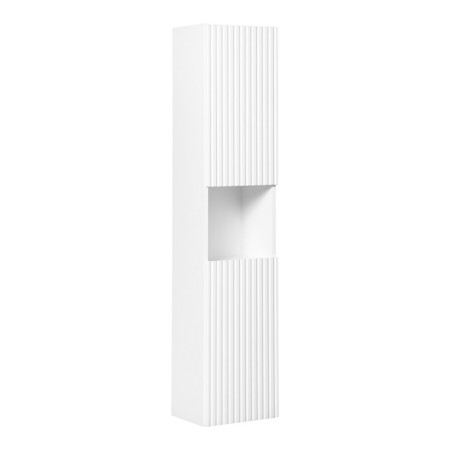 Dulap inalt Nova White, MDF, PAL melaminat, alb, H.140 cm, NOVA WHITE 80-03-2D