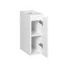 Dulap lateral Nova Cashmere, MDF, PAL melaminat, alb mat, L.20 cm, NOVA WHITE 81-20-1D