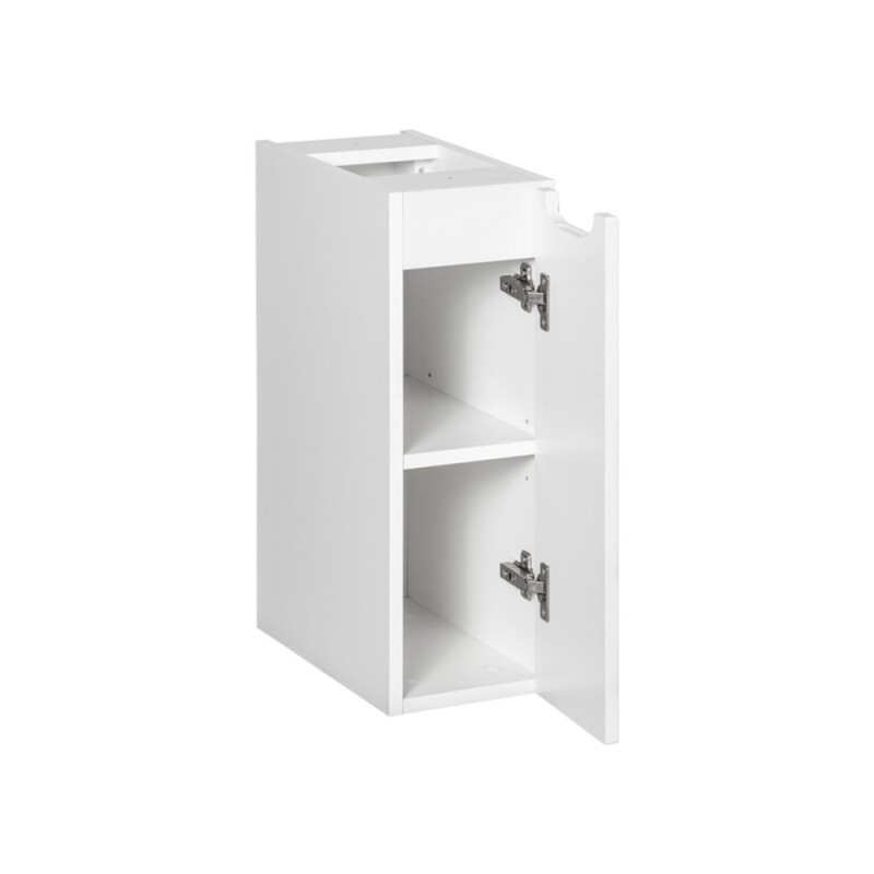 Dulap lateral Nova Cashmere, MDF, PAL melaminat, alb mat, L.20 cm, NOVA WHITE 81-20-1D