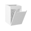 Dulap lavoar cu cos de rufe Nova White, MDF, PAL melaminat, alb mat, L.40 cm, NOVA WHITE 81-40-1DK