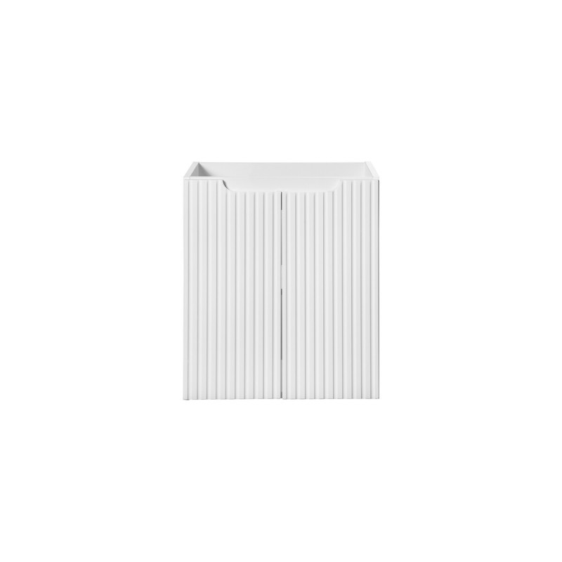 Dulap lavoar Nova White, MDF, PAL melaminat, alb, 2 usi, L.50 cm, NOVA WHITE 82-50-2D