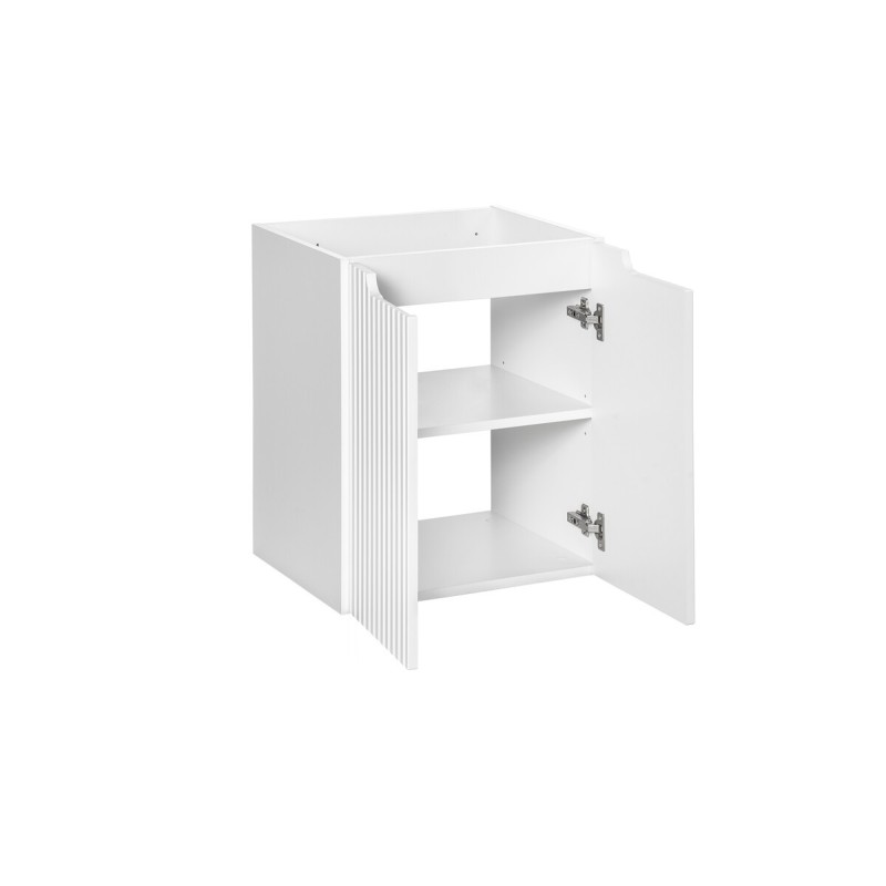 Dulap lavoar Nova White, MDF, PAL melaminat, alb, 2 usi, L.50 cm, NOVA WHITE 82-50-2D