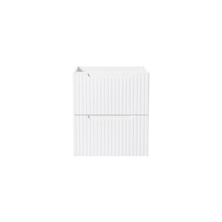 Dulap lavoar Nova White, MDF, PAL melaminat, alb, 2 sertare, L.50 cm, NOVA WHITE 82-50-2S