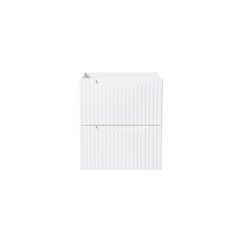 Dulap lavoar Nova White, MDF, PAL melaminat, alb, 2 sertare, L.50 cm, NOVA WHITE 82-50-2S