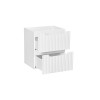 Dulap lavoar Nova White, MDF, PAL melaminat, alb, 2 sertare, L.50 cm, NOVA WHITE 82-50-2S
