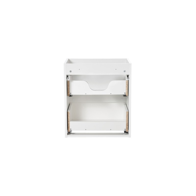 Dulap lavoar Nova White, MDF, PAL melaminat, alb, 2 sertare, L.50 cm, NOVA WHITE 82-50-2S