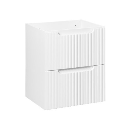 Dulap lavoar Nova White, MDF, PAL melaminat, alb, 2 sertare, L.50 cm, NOVA WHITE 82-50-2S