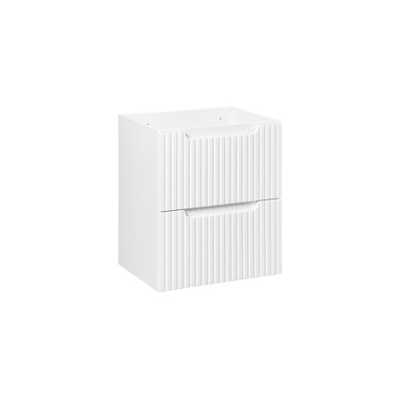 Dulap lavoar Nova White, MDF, PAL melaminat, alb, 2 sertare, L.50 cm, NOVA WHITE 82-50-2S