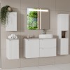 Dulap suspendat Nova White, MDF, PAL melaminat, alb, 1 usa, L.30 cm, NOVA WHITE 83-30-1D