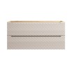 Dulap lavoar Ocean Beige, MDF, PAL melaminat, stejar/bej, 2 sertare, L.120 cm, OCEAN BEIGE 82-120-2S