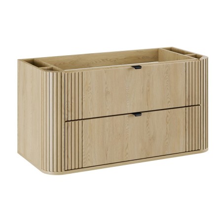 Dulap lavoar Ovalia Cremona, MDF, PAL melaminat, stejar cremona, 2 sertare, L.100 cm, OVALIA CREMONA 82-100-46-2S