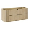 Dulap lavoar Ovalia Cremona, MDF, PAL melaminat, stejar cremona, 2 sertare, L.120 cm, OVALIA CREMONA 82-120-46-2S