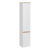 Dulap inalt Platinum, MDF, PAL melaminat, alb, stejar auriu, 2 usi, H.176 cm, PLATINUM 800 FSC