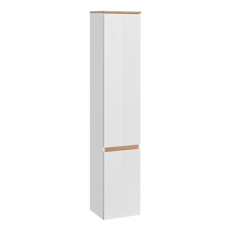 Dulap inalt Platinum, MDF, PAL melaminat, alb, stejar auriu, 2 usi, H.176 cm, PLATINUM 800 FSC