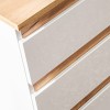 Dulap lavoar Platinum, MDF, PAL melaminat, alb, stejar auriu, 3 sertare, L.90 cm, PLATINUM 820 FSC