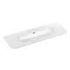 Lavoar cu o singura cuva Pure, ceramica, alb lucios, L.120 cm, PURE WHITE GLOSS UM 120-46