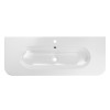 Lavoar cu o singura cuva Pure, ceramica, alb lucios, L.120 cm, PURE WHITE GLOSS UM 120-46