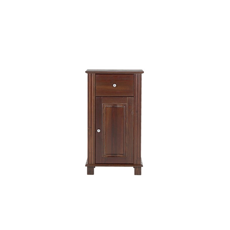 Dulap lateral Retro, lemn natural, maro, 1 usa, 1 sertar, L.40 cm, RETRO 810 FSC