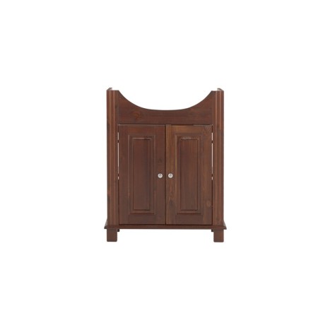 Dulap lavoar Retro, lemn natural, maro, 2 usi, L.65 cm, RETRO 864 - CFP65 FSC