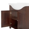 Dulap lavoar Retro, lemn natural, maro, 2 usi, L.65 cm, RETRO 864 - CFP65 FSC
