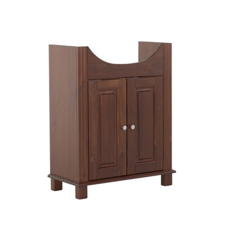 Dulap lavoar Retro, lemn natural, maro, 2 usi, L.65 cm, RETRO 864 - CFP65 FSC