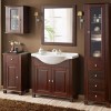 Dulap lavoar Retro, lemn natural, maro, 2 usi, L.85 cm, RETRO 865 - CFP85 FSC