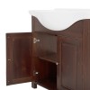 Dulap lavoar Retro, lemn natural, maro, 2 usi, L.85 cm, RETRO 865 - CFP85 FSC