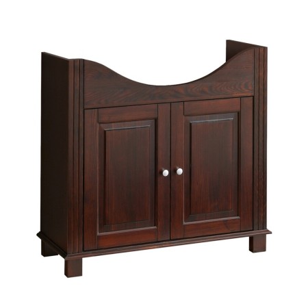 Dulap lavoar Retro, lemn natural, maro, 2 usi, L.85 cm, RETRO 865 - CFP85 FSC