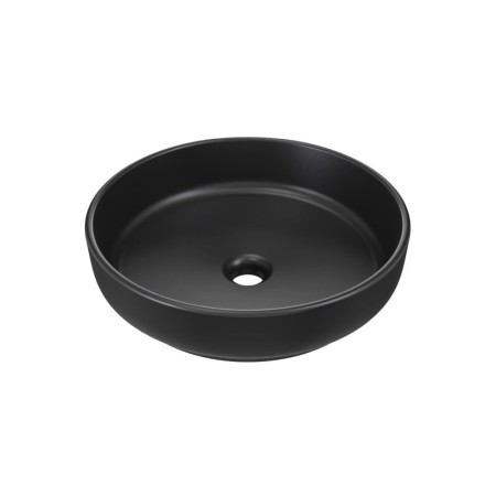 Lavoar River, ceramica, negru mat, D.40 cm, RIVER 1 BLACK MATT UN 40 ( E-6595 )