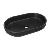 Lavoar baie Comad river, ceramica, negru mat, L.55 cm, RIVER 2 BLACK MATT UN 55 ( E-6594 )