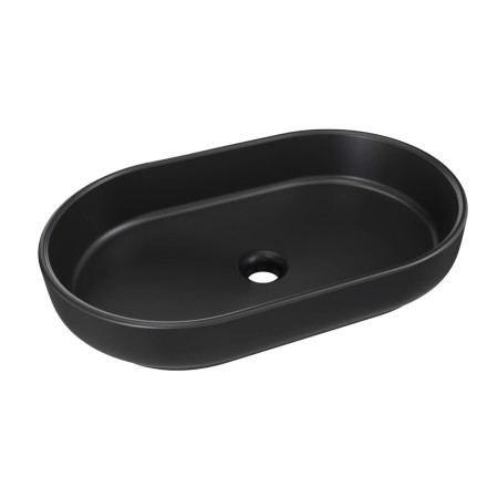Lavoar baie Comad river, ceramica, negru mat, L.55 cm, RIVER 2 BLACK MATT UN 55 ( E-6594 )