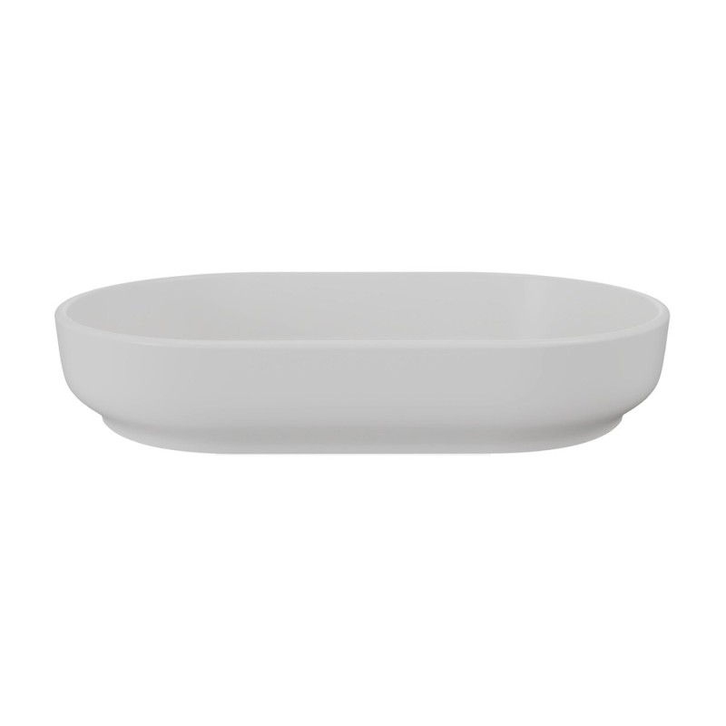 Lavoar River, ceramica, gri mat deschis, L.55 cm, RIVER 2 CONCRETE GREY MATT UN 55 ( 6594 )