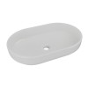 Lavoar River, ceramica, gri mat deschis, L.55 cm, RIVER 2 CONCRETE GREY MATT UN 55 ( 6594 )