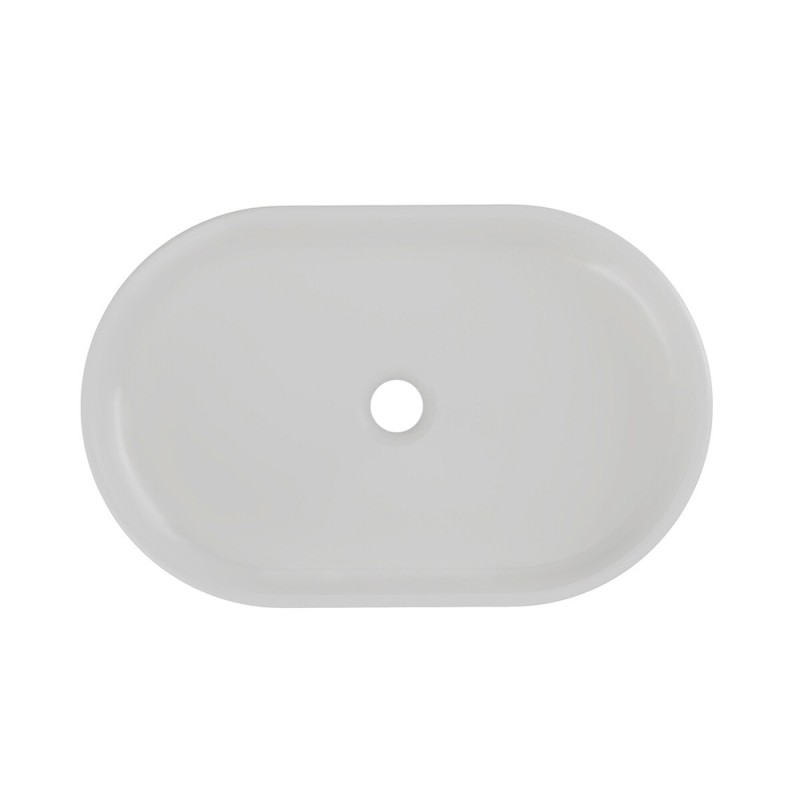 Lavoar River, ceramica, gri mat deschis, L.55 cm, RIVER 2 CONCRETE GREY MATT UN 55 ( 6594 )