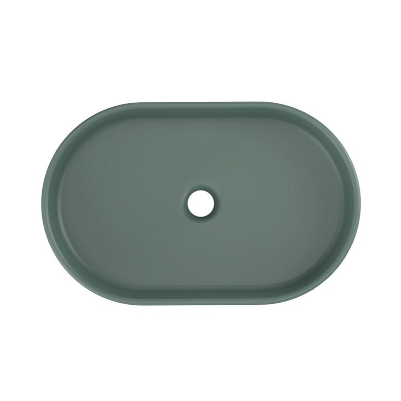 Lavoar baie Comad River, ceramica, verde mat, L.55 cm, RIVER 2 FOREST GREEN MATT UN 55 ( E-6594 )