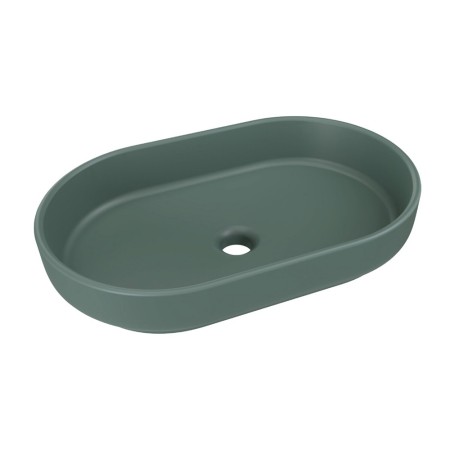 Lavoar baie Comad River, ceramica, verde mat, L.55 cm, RIVER 2 FOREST GREEN MATT UN 55 ( E-6594 )