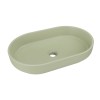 Lavoar River, ceramica, verde mat, L.55 cm, RIVER 2 OLIVE GREEN MATT UN 55 ( E-6594 )