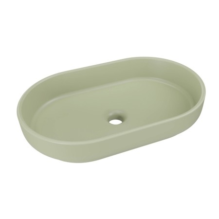 Lavoar River, ceramica, verde mat, L.55 cm, RIVER 2 OLIVE GREEN MATT UN 55 ( E-6594 )