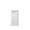 Dulap lateral Romantic, lemn natural, alb, 1 usa, 1 sertar, L.40 cm, ROMANTIC 810