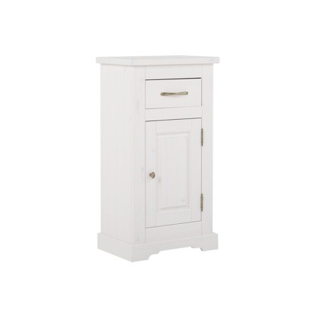 Dulap lateral Romantic, lemn natural, alb, 1 usa, 1 sertar, L.40 cm, ROMANTIC 810