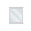 Oglinda Romantic, lemn natural, sticla, alba, H.80 cm, ROMANTIC 840