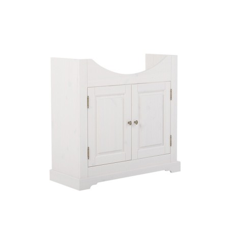 Dulap lavoar Romantic, lemn natural, alb, L.85 cm, ROMANTIC 861-U85