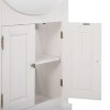Dulap lavoar Romantic, lemn natural, alb, L.65 cm, ROMANTIC 862-U65