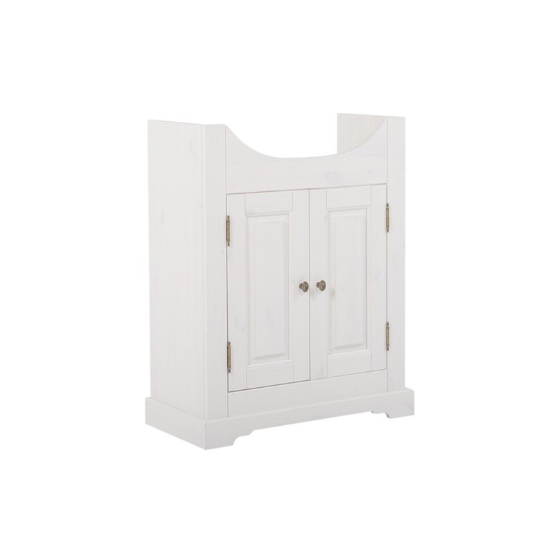 Dulap lavoar Romantic, lemn natural, alb, L.65 cm, ROMANTIC 862-U65
