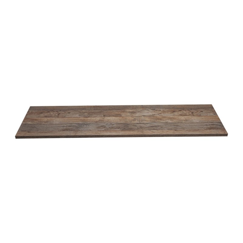 Blat de baie Comad, MDF, stejar vintage, L.120 cm, SANTA FE OAK 89-120-A
